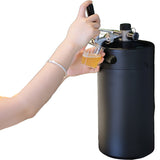 4L vacuum insulated stainless beer dispenser