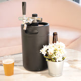 4L vacuum insulated stainless beer dispenser