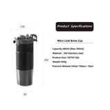 16oz stainless nitro cold brew coffee maker