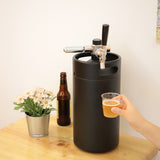 4L vacuum insulated stainless beer dispenser