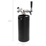 4L Single Wall Mini Keg Tap System