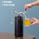 4L Single Wall Mini Keg Tap System